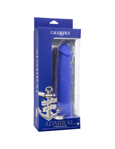 CALEXOTICS ADMIRAL CAPTAIN DILDO REALISTICO VIBRADOR AZUL