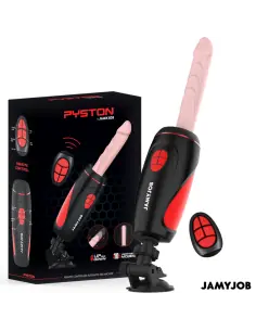 JAMYJOB PYSTON BASE MASTURBADOR AUTOMATICO CON DILDO CONTROL REMOTO
