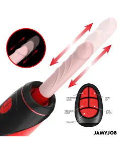 JAMYJOB PYSTON BASE MASTURBADOR AUTOMATICO CON DILDO CONTROL REMOTO 2
