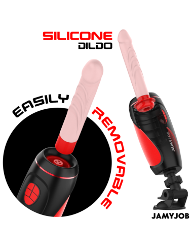 JAMYJOB PYSTON BASE MASTURBADOR AUTOMATICO CON DILDO CONTROL REMOTO