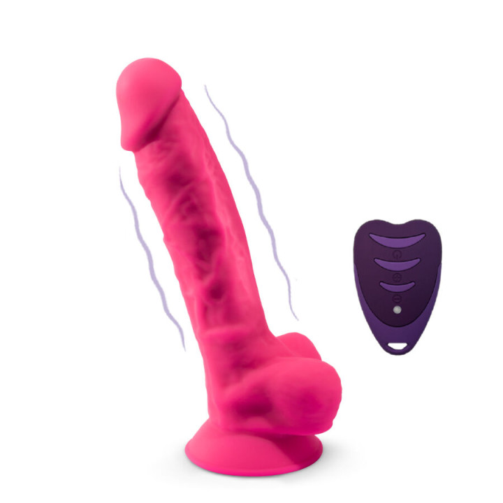 SILEXD PENE REALISTICO MODELO 18 ROSA VIBRACION CONTROL REMOTO LRS