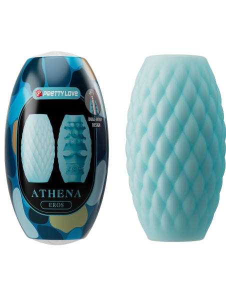 PRETTY LOVE ATHENA EROS MASTURBADOR MASCULINO SILICONA CELESTE
