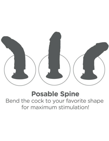 KING COCK DILDO VIBRADOR 1524 CM NATURAL