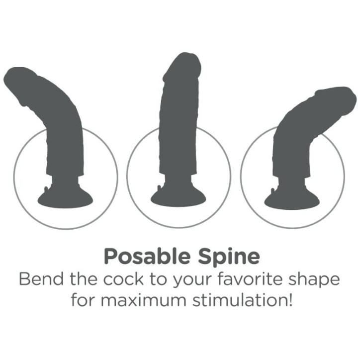 KING COCK DILDO VIBRADOR 1524 CM NATURAL