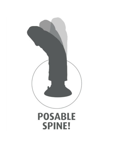 KING COCK DILDO VIBRADOR MARRON 1524 CM