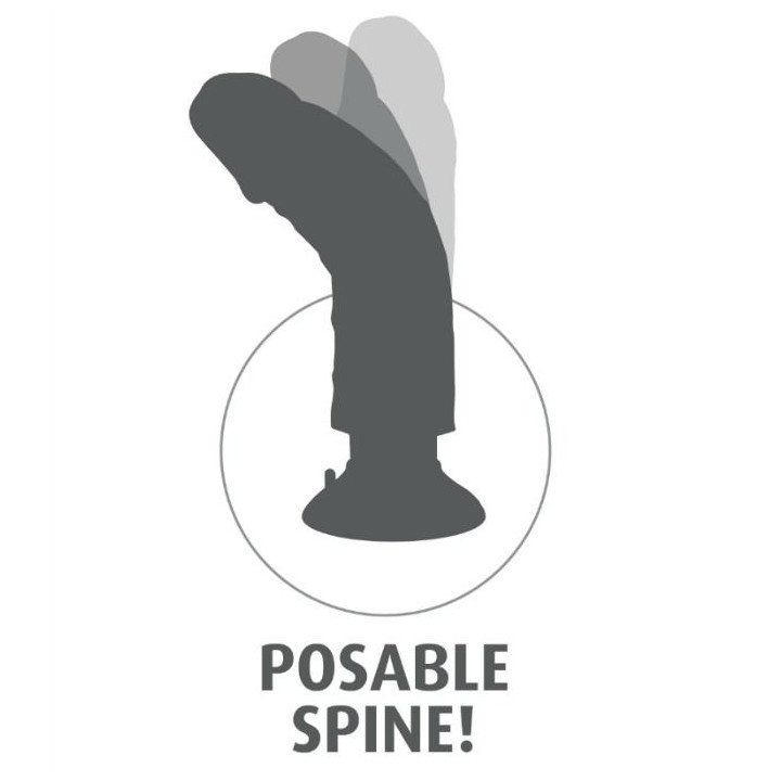 KING COCK DILDO VIBRADOR MARRON 1524 CM