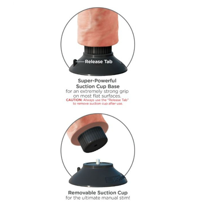 KING COCK DILDO VIBRADOR 1778 CM NATURAL