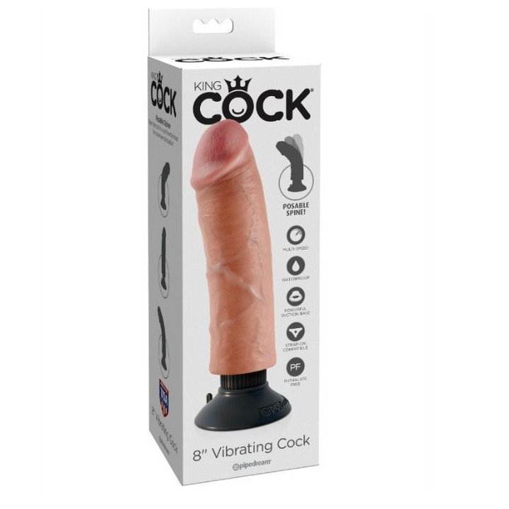 KING COCK DILDO VIBRADOR 2032 CM NATURAL