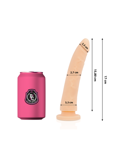 DELTA CLUB DILDO REALISTA NATURAL SILICONA MEDICA 17 CM O 3 CM
