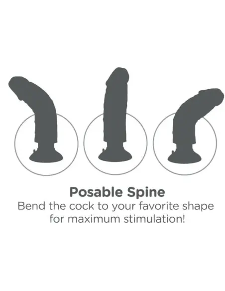KING COCK DILDO VIBRADOR 255 CM NATURAL
