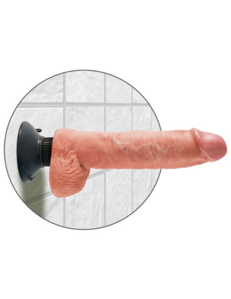 KING COCK DILDO VIBRADOR CON TESTICULOS 255 CM COLOR NATURAL KING COCK DILDO VIBRADOR CON TESTICULOS 255 CM COLOR NATURAL