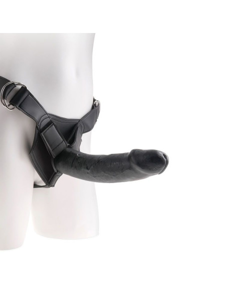 KING COCK HARNESS CON PENE REALASTICO NEGRO 229 CM