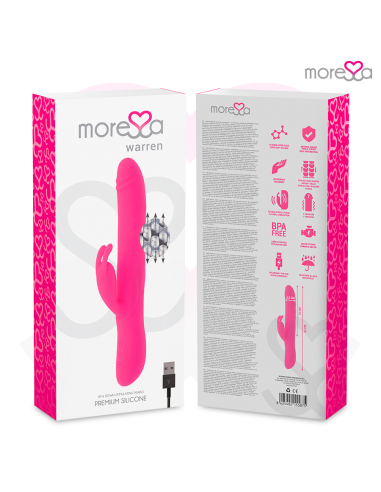 MORESSA WARREN IMPULSOR OSCILANTE Y POTENTE VIBRACION PREMIUM SILICONA RECARGABLE