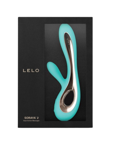 LELO SORAYA 2 VIBRADOR RABBIT VERDE AGUA