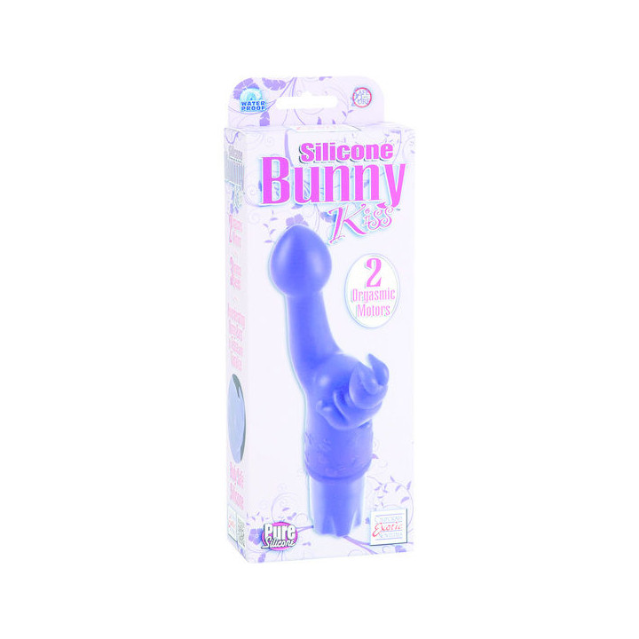 CALEXOTICS SILICONE CONEJITO VIBRADOR KISS LILA