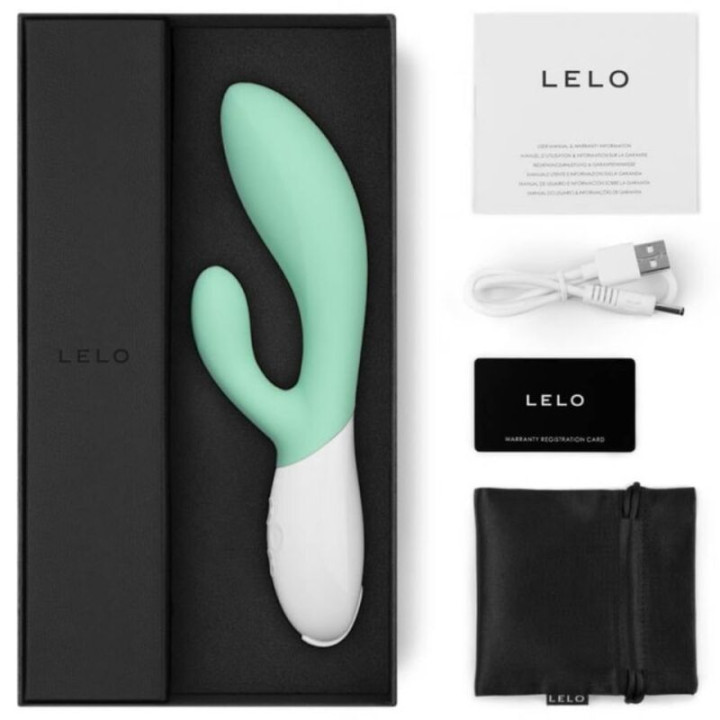 LELO INA 3 VERDE VIBRADOR RABBIT LUJO VERDE AGUA