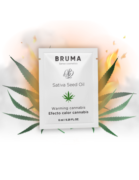 BRUMA 6 ML GEL DESLIZANTE CON ACEITE DE SEMILLA EFECTO CALOR SABOR CANNABIS