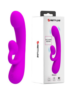 PRETTY LOVE SINCERE VIBRADOR Y ONDAS ESTIMULADORAS DE CLITORIS SILICONA MORADO 2