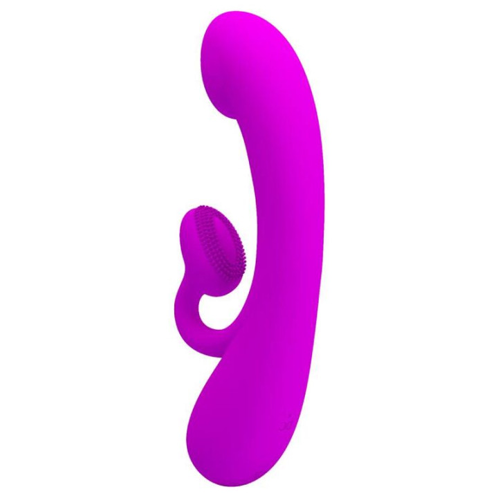 PRETTY LOVE SINCERE VIBRADOR Y ONDAS ESTIMULADORAS DE CLITORIS SILICONA MORADO