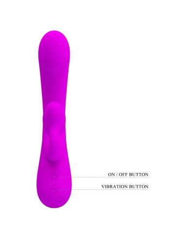 PRETTY LOVE SINCERE VIBRADOR Y ONDAS ESTIMULADORAS DE CLITORIS SILICONA MORADO