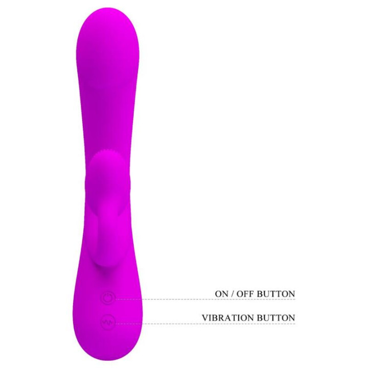 PRETTY LOVE SINCERE VIBRADOR Y ONDAS ESTIMULADORAS DE CLITORIS SILICONA MORADO