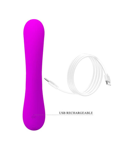 PRETTY LOVE SINCERE VIBRADOR Y ONDAS ESTIMULADORAS DE CLITORIS SILICONA MORADO