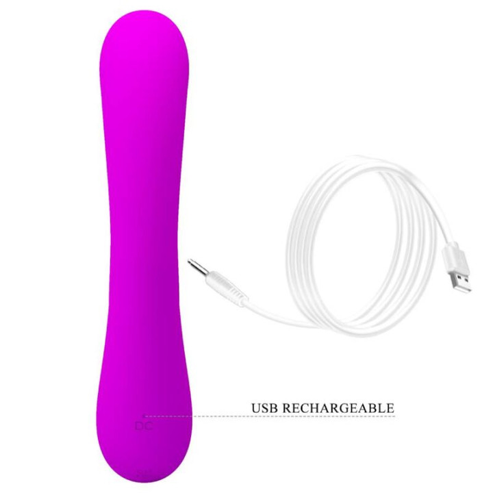 PRETTY LOVE SINCERE VIBRADOR Y ONDAS ESTIMULADORAS DE CLITORIS SILICONA MORADO