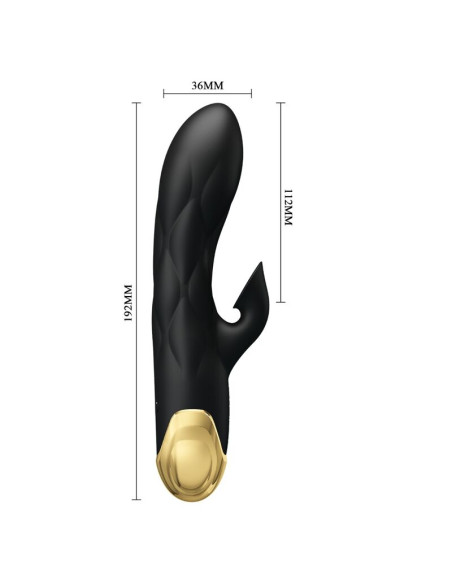 PRETTY LOVE VIBRADOR DE LUJO BANADO EN ORO RECARGABLE NEGRO PRETTY LOVE VIBRADOR DE LUJO BANADO EN ORO RECARGABLE NEGRO