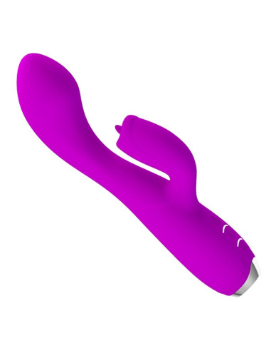 PRETTY LOVE GLORIA VIBRADOR CONEJO RECARGABLE IMPERMEABLE MORADO