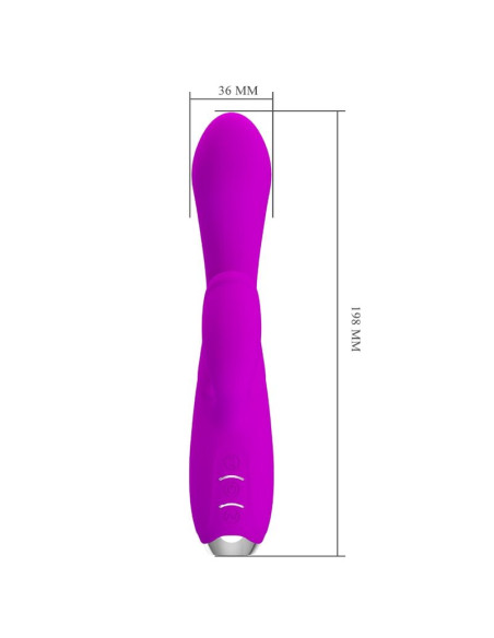 PRETTY LOVE GLORIA VIBRADOR CONEJO RECARGABLE IMPERMEABLE MORADO PRETTY LOVE GLORIA VIBRADOR CONEJO RECARGABLE IMPERMEABLE MORADO