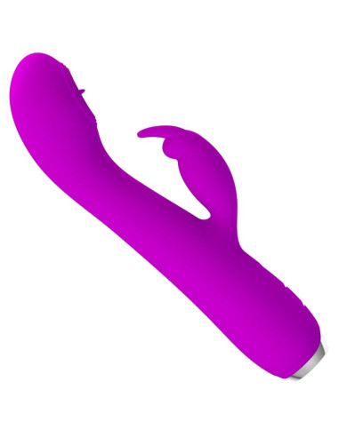 PRETTY LOVE RACHEL VIBRADOR RECARGABLE CON ONDAS ESTIMULADORAS MORADO