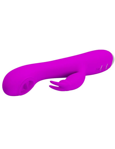 PRETTY LOVE RACHEL VIBRADOR RECARGABLE CON ONDAS ESTIMULADORAS MORADO