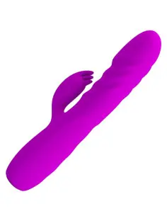 PRETTY LOVE MELANIE VIBRADOR CONEJO RECARGABLE MORADO 2
