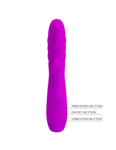 PRETTY LOVE MELANIE VIBRADOR CONEJO RECARGABLE MORADO