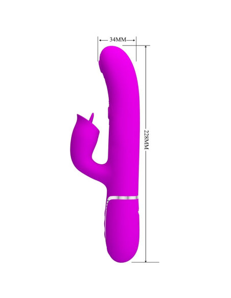 PRETTY LOVE VIBRADOR RABBIT CON LICKING FUCSIA PRETTY LOVE VIBRADOR RABBIT CON LICKING FUCSIA