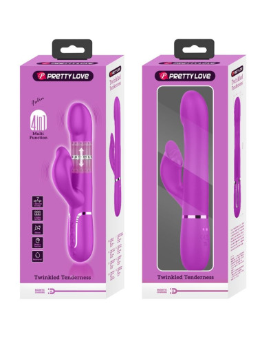 PRETTY LOVE VIBRADOR RABBIT PERLAS VIOLETA