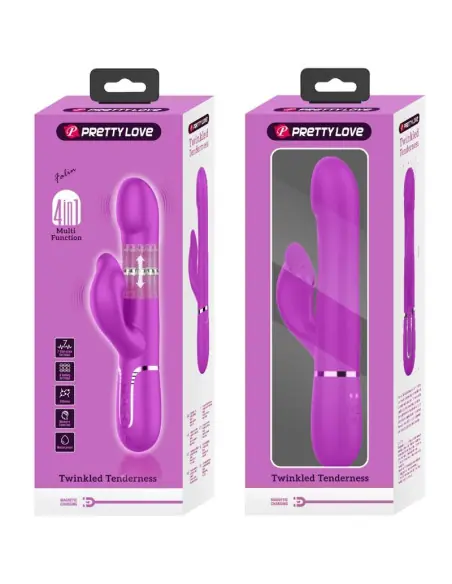PRETTY LOVE VIBRADOR RABBIT PERLAS VIOLETA