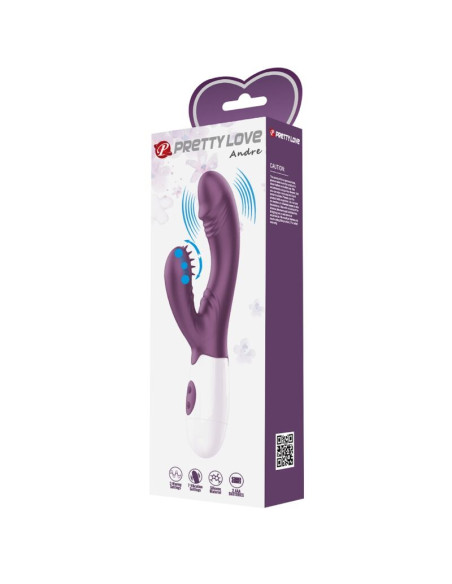 PRETTY LOVE ANDRE VIBRADOR RABBIT ESTIMULADOR PUNTO G MORADO PRETTY LOVE ANDRE VIBRADOR RABBIT ESTIMULADOR PUNTO G MORADO