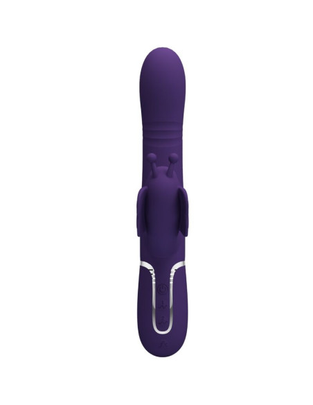 PRETTY LOVE VIBRADOR RABBIT MULTIFUNCION 4 EN 1 MARIPOSA MORADO PRETTY LOVE VIBRADOR RABBIT MULTIFUNCION 4 EN 1 MARIPOSA MORADO