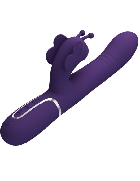 PRETTY LOVE VIBRADOR RABBIT MULTIFUNCION 4 EN 1 MARIPOSA MORADO PRETTY LOVE VIBRADOR RABBIT MULTIFUNCION 4 EN 1 MARIPOSA MORADO