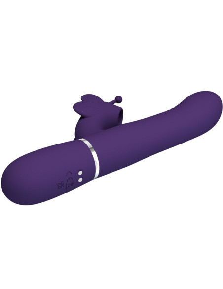 PRETTY LOVE VIBRADOR RABBIT MULTIFUNCION 4 EN 1 MARIPOSA MORADO PRETTY LOVE VIBRADOR RABBIT MULTIFUNCION 4 EN 1 MARIPOSA MORADO