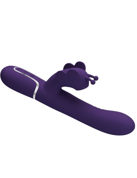 PRETTY LOVE VIBRADOR RABBIT MULTIFUNCION 4 EN 1 MARIPOSA MORADO PRETTY LOVE VIBRADOR RABBIT MULTIFUNCION 4 EN 1 MARIPOSA MORADO