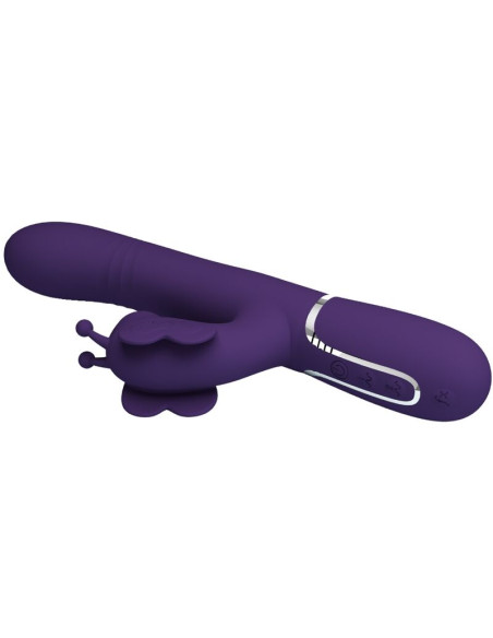 PRETTY LOVE VIBRADOR RABBIT MULTIFUNCION 4 EN 1 MARIPOSA MORADO PRETTY LOVE VIBRADOR RABBIT MULTIFUNCION 4 EN 1 MARIPOSA MORADO