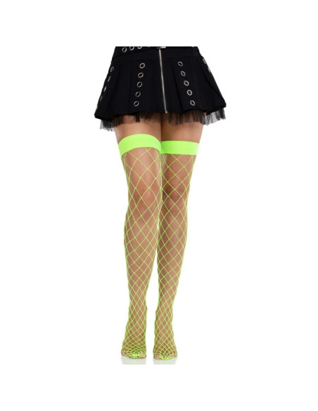 LEG AVENUE MEDIAS ALTAS DE RED ANCHA VERDE NEAN