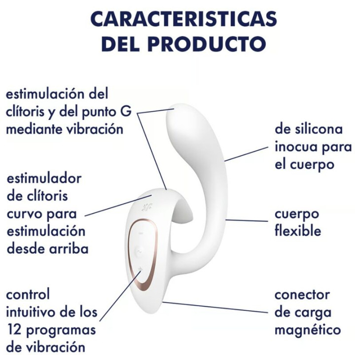 SATISFYER G FOR GODDESS 1 VIBRADOR RABBIT BLANCO