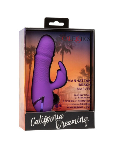 CALEXOTICS MANHATTAN BEACH MARVEL VIBRADOR RABBIT MORADO BY CALIFORNIA DREAMING