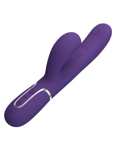 PRETTY LOVE PERLITA VIBRADOR PUNTO G 3 EN 1 MULTIFUNCION MORADO