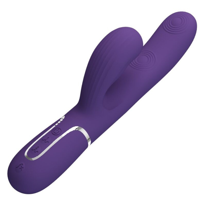 PRETTY LOVE PERLITA VIBRADOR PUNTO G 3 EN 1 MULTIFUNCION MORADO