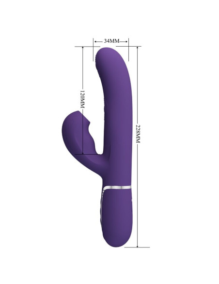 PRETTY LOVE PERLITA VIBRADOR PUNTO G 3 EN 1 MULTIFUNCION MORADO PRETTY LOVE PERLITA VIBRADOR PUNTO G 3 EN 1 MULTIFUNCION MORADO