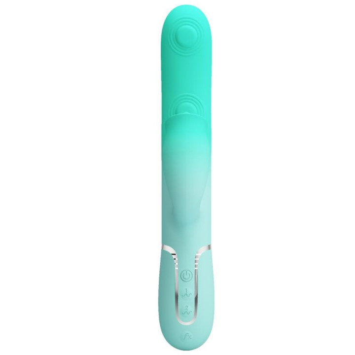 PRETTY LOVE GIGI VIBRADOR RABBIT MULTIFUNCION VERDE AGUA